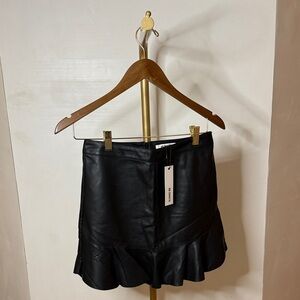 NEW! Black Leather Skirt